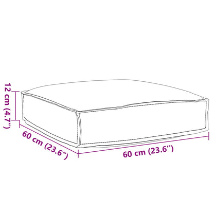 Kissen Weinrot 60 x 60 x 12 cm Oxford - Stoff - Speedjust Schweiz