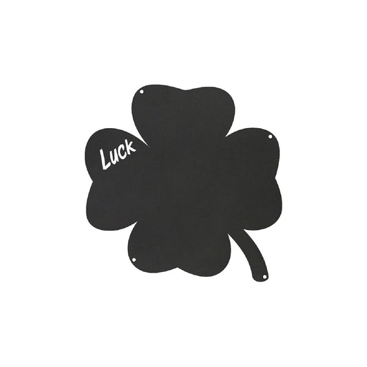 KalaMitica® Kreidetafel Magnetisch, Ohne Rahmen, Kleeblatt, 33x33cm, Schwarz/Anthrazit