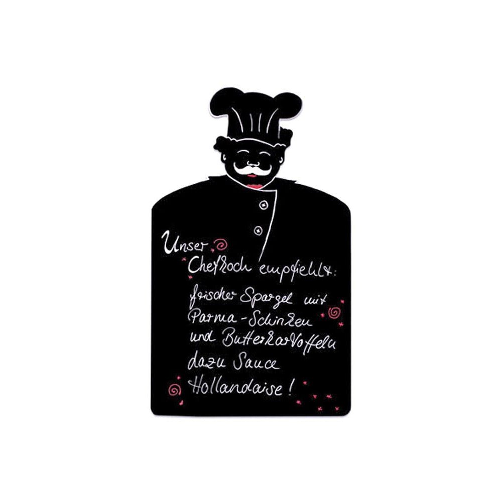 Kreidetafel "Chefkoch" ohne Rahmen, 62x103cm, Outdoor - Wandtafel - Speedjust Schweiz