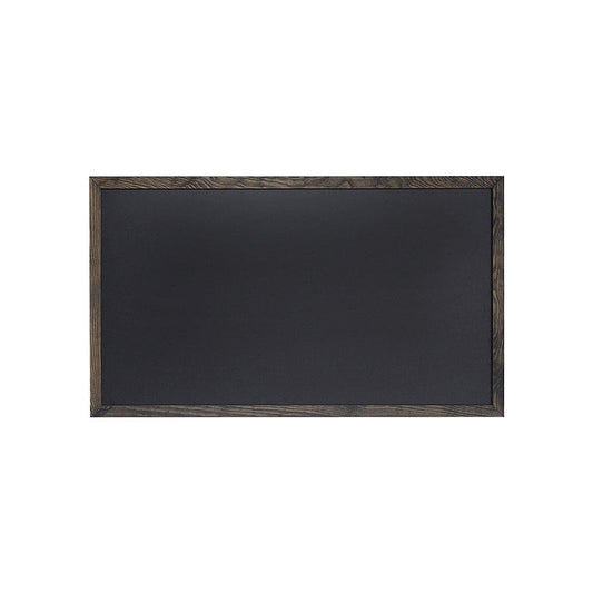 Wandkreidetafel mit Kiefer-Holzrahmen, 55x100cm, Schwarz