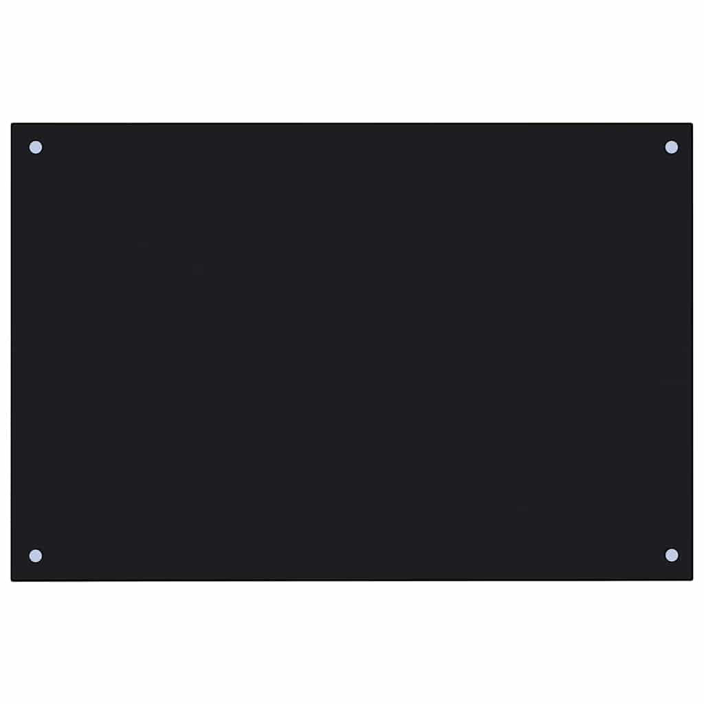 Küchenrückwand 2 pcs Schwarz 90 x 50 cm Gehärtetes Glas - Speedjust Schweiz