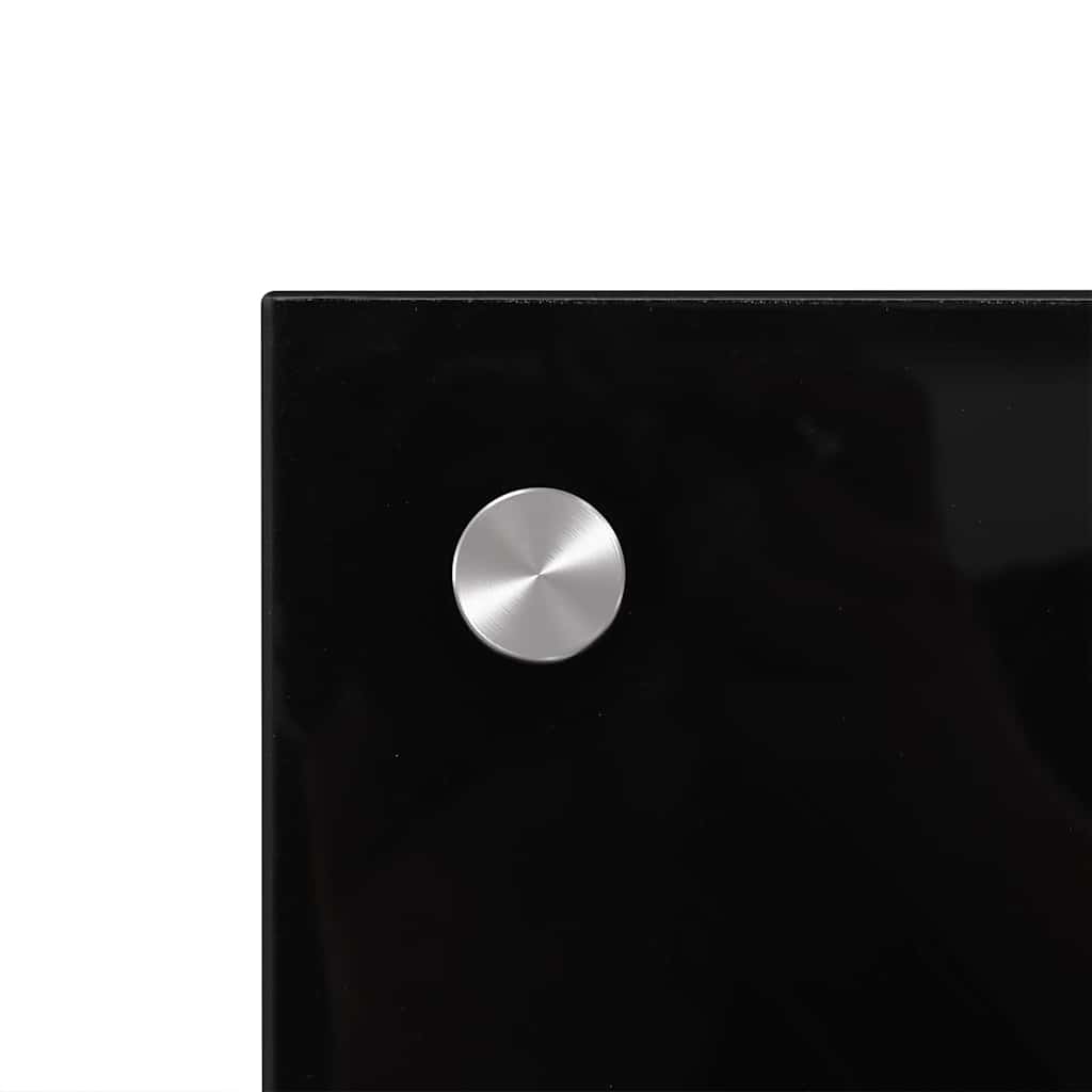 Küchenrückwand 2 pcs Schwarz 90 x 50 cm Gehärtetes Glas - Speedjust Schweiz
