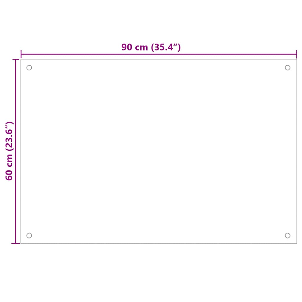 Küchenrückwand 2 pcs Schwarz 90 x 60 cm Gehärtetes Glas - Speedjust Schweiz