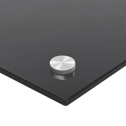 Küchenrückwand 2 pcs Schwarz 90 x 60 cm Gehärtetes Glas - Speedjust Schweiz