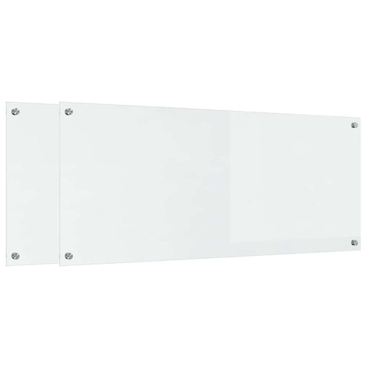 Küchenrückwand 2 pcs Transparent 120 x 50 cm Gehärtetes Glas - Speedjust Schweiz