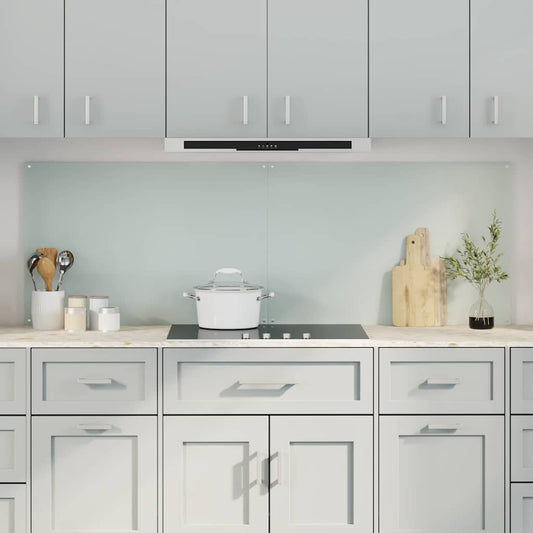 Küchenrückwand 2 pcs Weiß 90 x 60 cm Gehärtetes Glas - Speedjust Schweiz