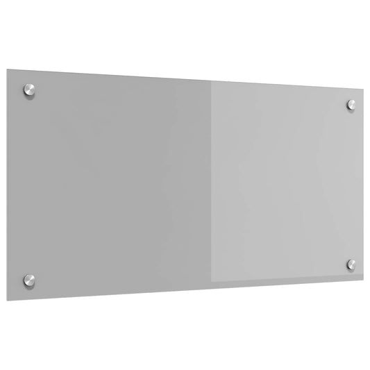 Küchenrückwand Hellgrau 80 x 40 cm Gehärtetes Glas - Speedjust Schweiz