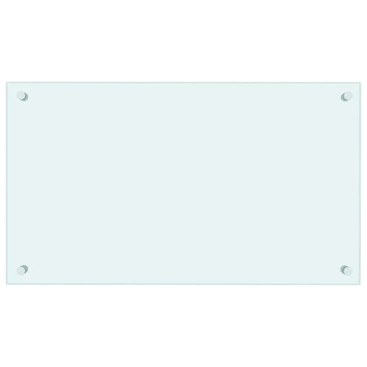 Küchenrückwand Weiß 70x40 cm Hartglas - Speedjust Schweiz