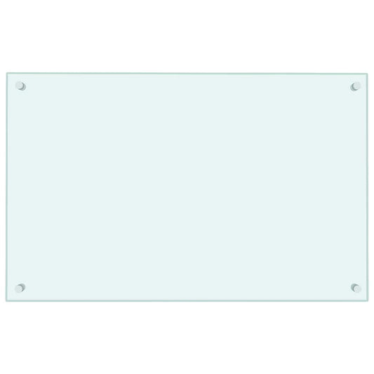 Küchenrückwände 2 Stk. Weiß 80x50 cm Hartglas - Speedjust Schweiz