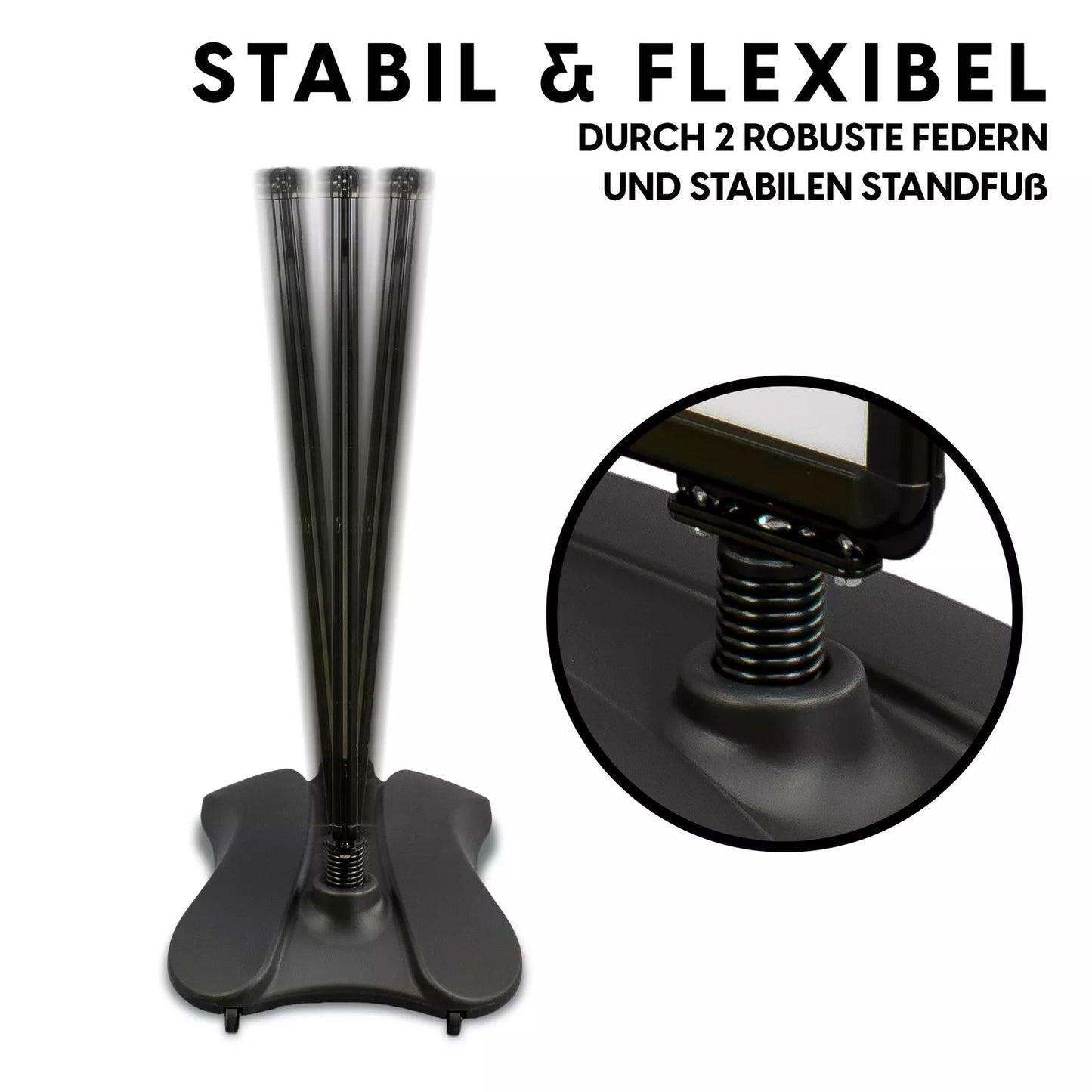 Kundenstopper Alu Classic mit Wassertank, Schwarz, Outdoor - Kundenstopper - Speedjust Schweiz