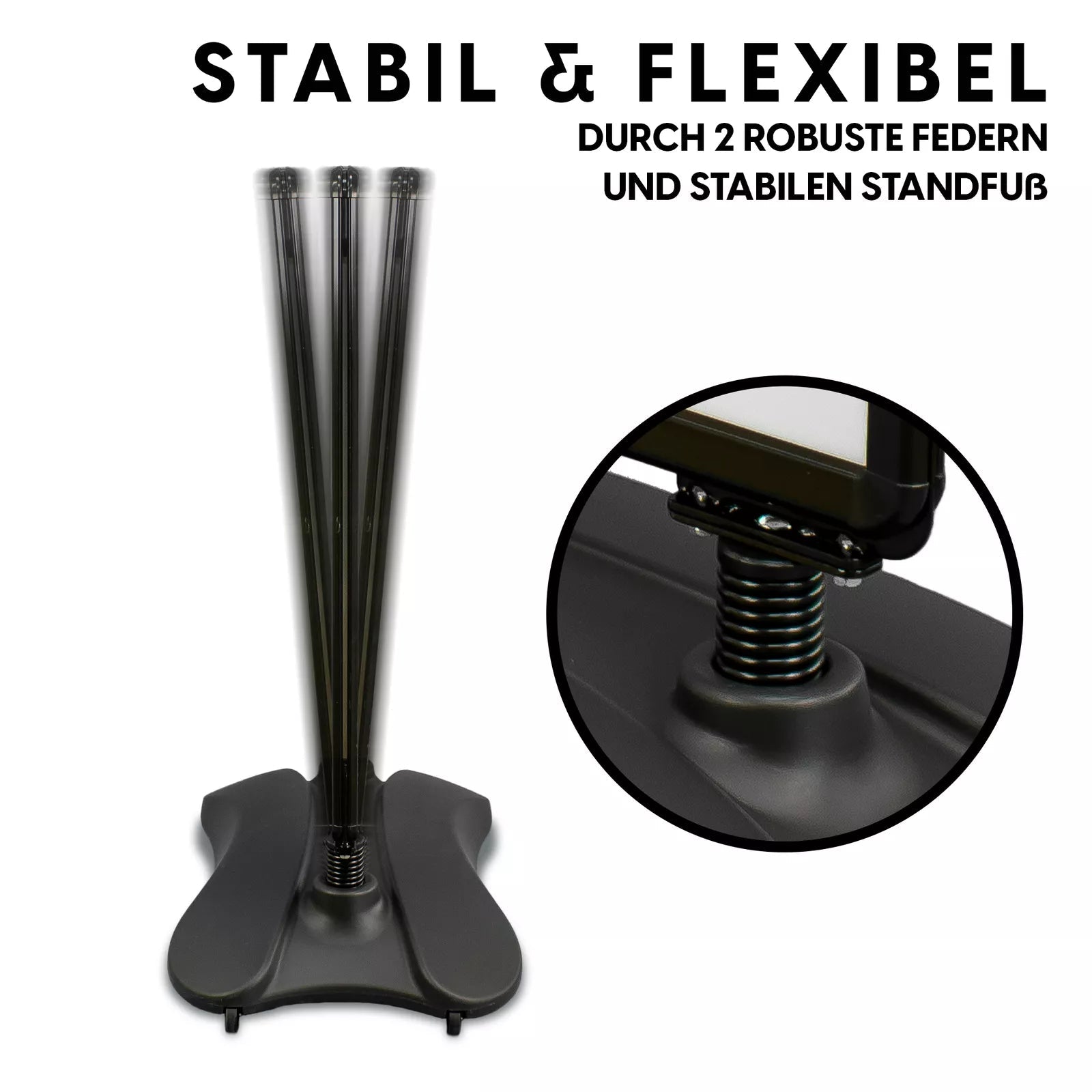 Kundenstopper Alu Classic mit Wassertank, Schwarz, Outdoor - Kundenstopper - Speedjust Schweiz