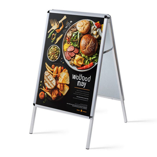 Kundenstopper Alu Classic, Silber, Outdoor - Kundenstopper - Speedjust Schweiz