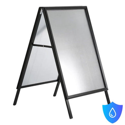 Kundenstopper Alu Classic Wasserfest, DIN A1, Schwarz, Outdoor - Kundenstopper - Speedjust Schweiz