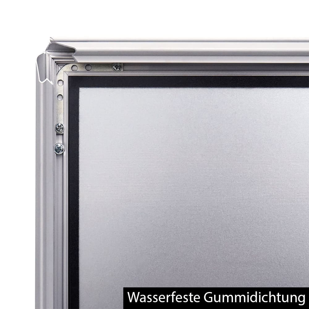 Kundenstopper Alu Classic Wasserfest, DIN A1, Silber, Outdoor - Kundenstopper - Speedjust Schweiz