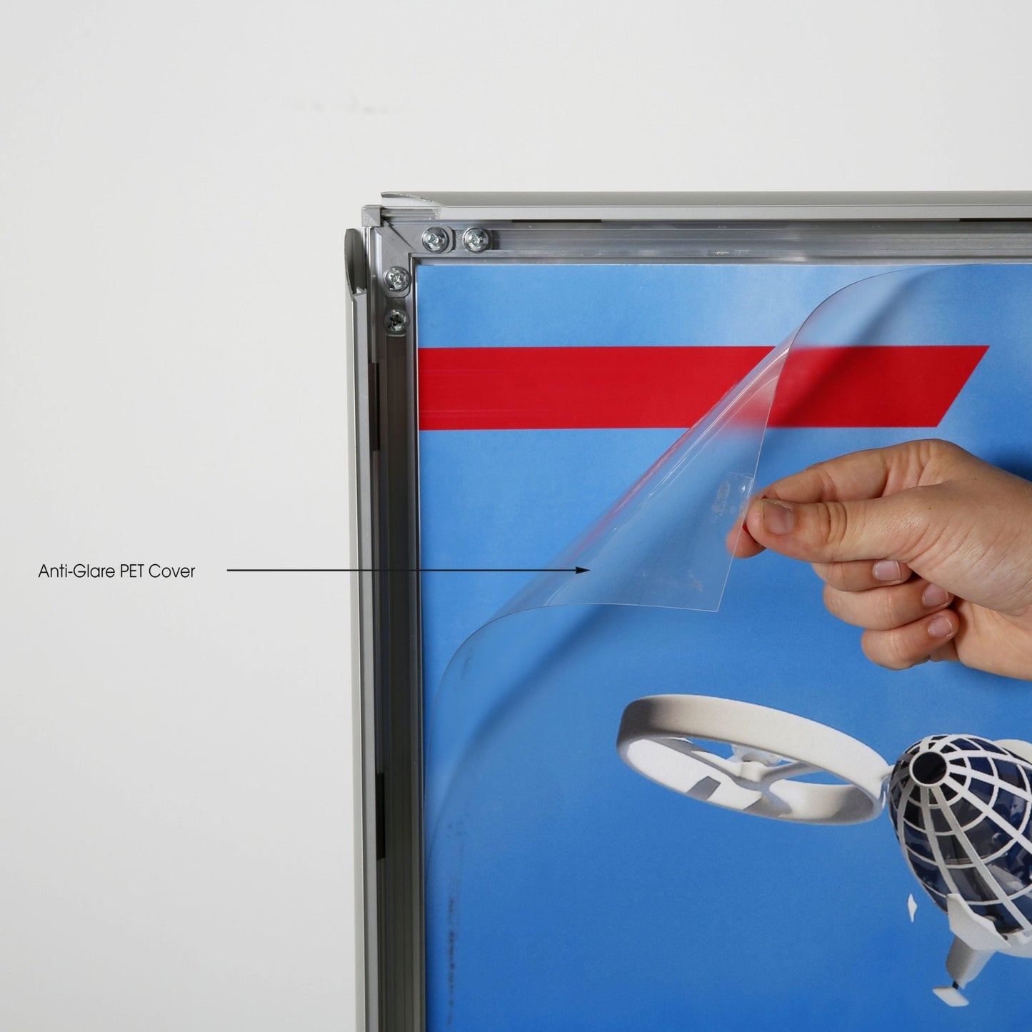 Kundenstopper Alu mit Wassertank, WindPro Budget, Silber, Outdoor - Kundenstopper - Speedjust Schweiz