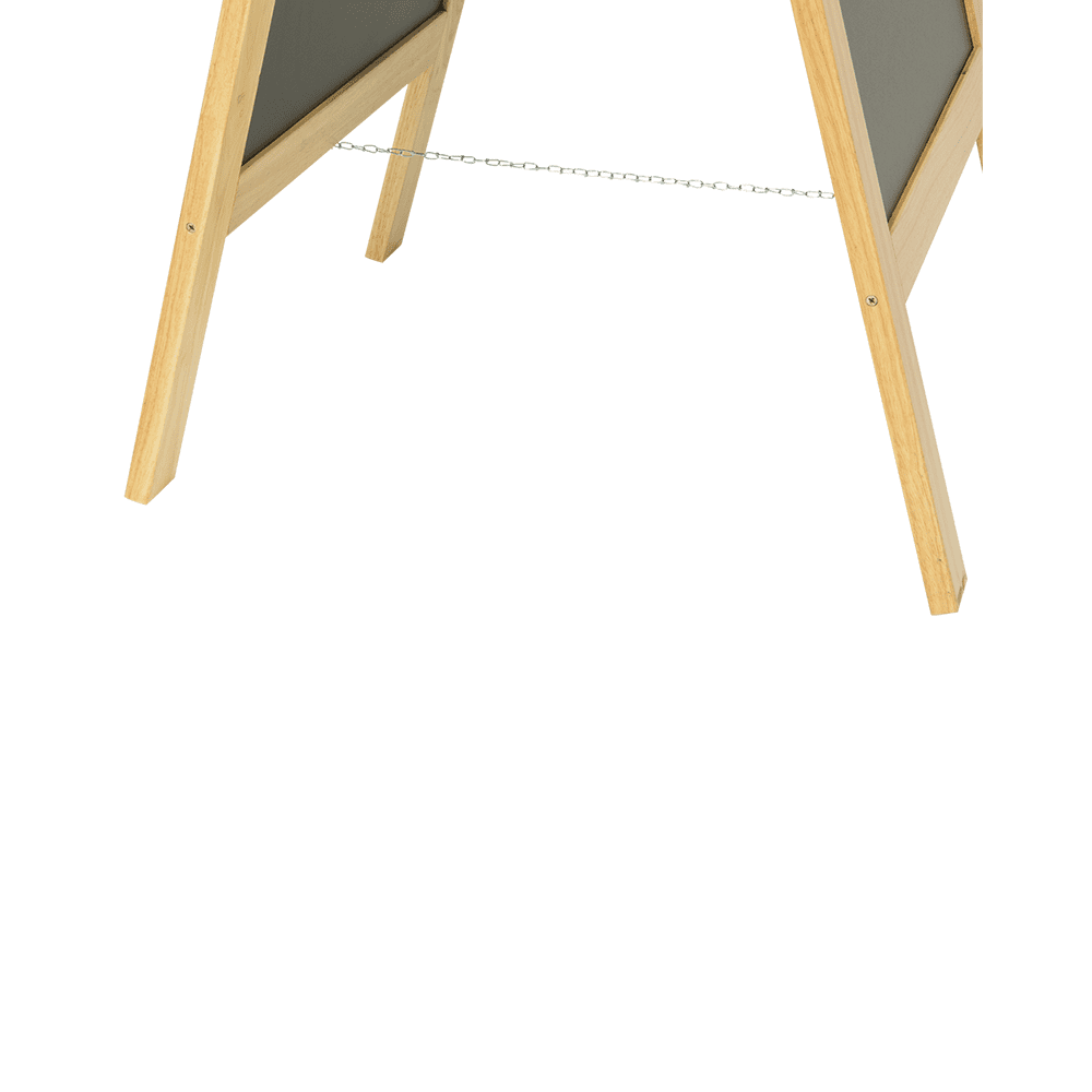 Securit® Holz Kundenstopper 140x70cm, Deluxe, Buche, Outdoor