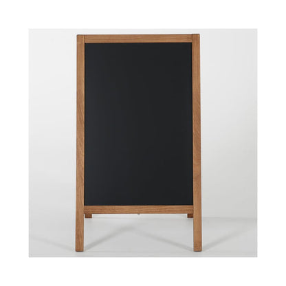 Holz Kundenstopper 95x54cm, Magnetisch, Dunkelbraun, Outdoor