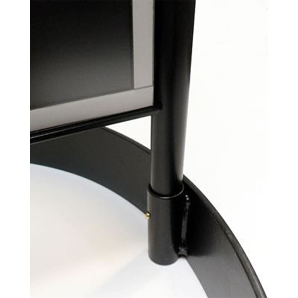 Kundenstopper Stahlrohr Basic Circle, Outdoor