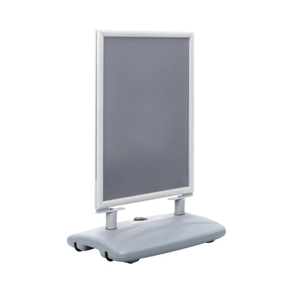 Kundenstopper Alu "Poster Swing" mit Wassertank, DIN A1, Silber, Outdoor