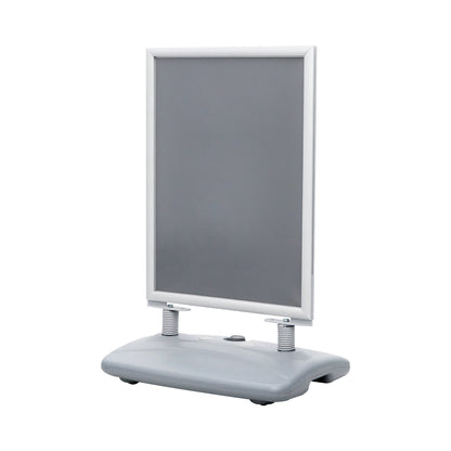 Kundenstopper Alu "Poster Swing" mit Wassertank, DIN A1, Silber, Outdoor