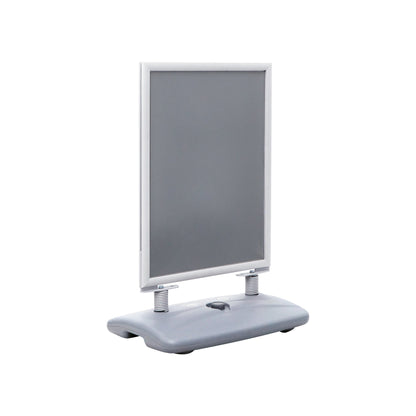 Kundenstopper Alu "Poster Swing" mit Wassertank, DIN A1, Silber, Outdoor