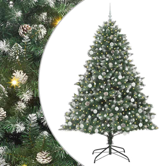 Künstlicher Weihnachtsbaum mit 300 LEDs mit Ständer Grün 210 cm - Speedjust Schweiz