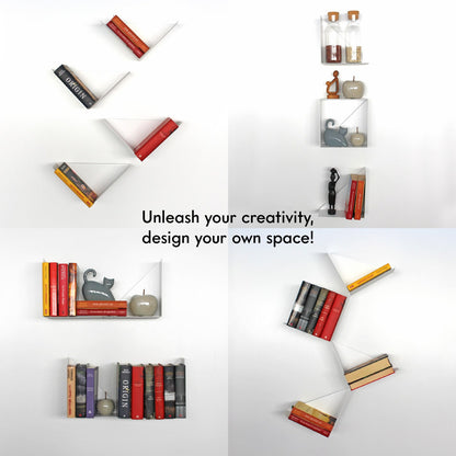 KalaMitica® Magnetische L-Ablage "Byblos", Weiss