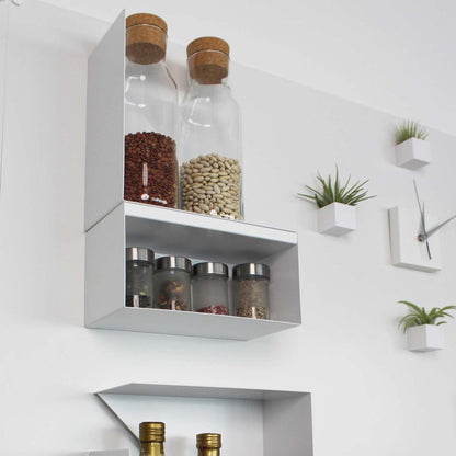 KalaMitica® Magnetische L-Ablage "Byblos", Weiss