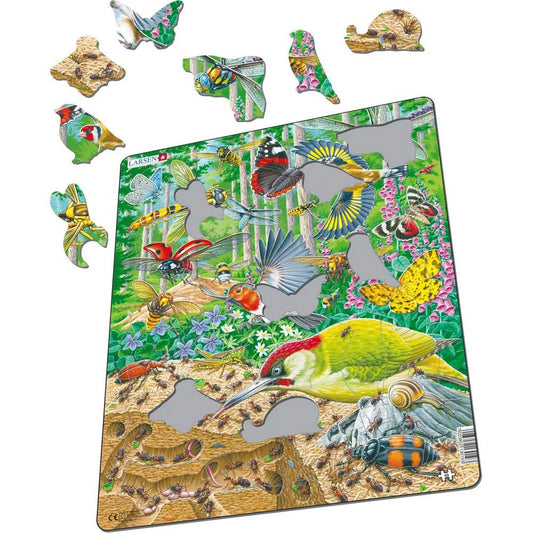 Geschäftiges Leben auf dem Waldboden