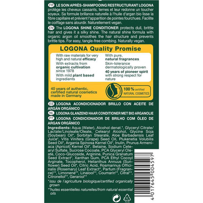 Logona Glanz Conditioner Bio-Arganöl, 200 ml