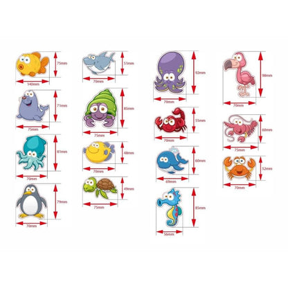 Magnet - Set Meerestiere – 15 kinderfreundliche Magnete für Spiel & Deko - Magnetische Produkte - Speedjust Schweiz