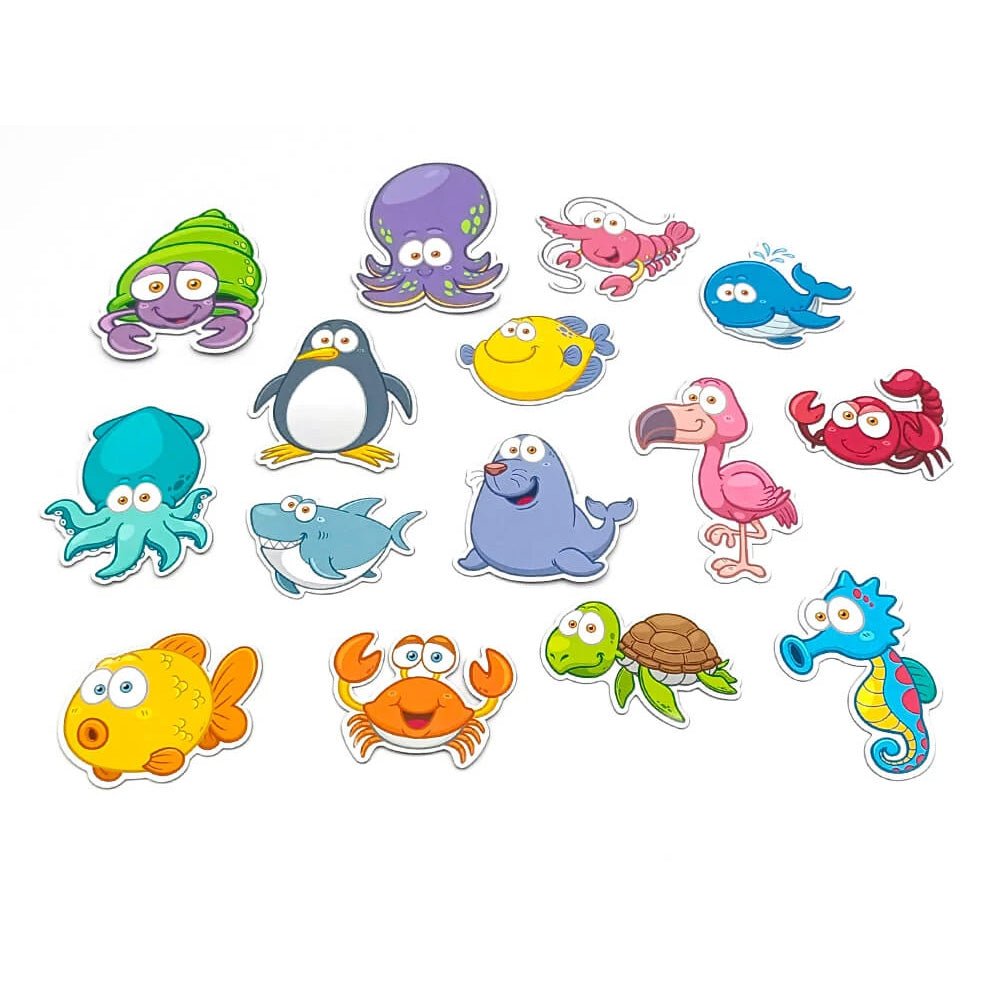 Magnet - Set Meerestiere – 15 kinderfreundliche Magnete für Spiel & Deko - Magnetische Produkte - Speedjust Schweiz