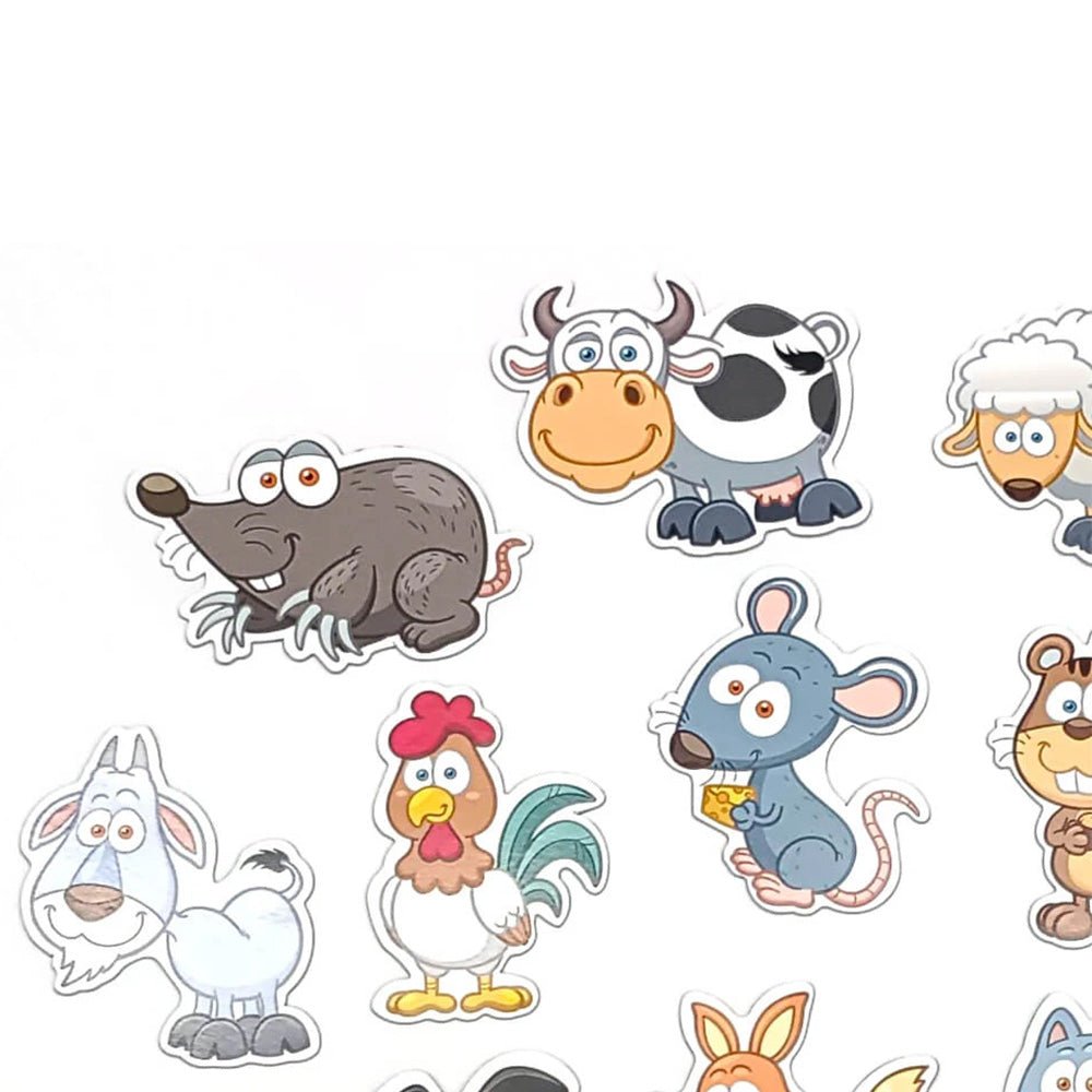 Magnet - Set Tierfarm - Tiere – 16 kinderfreundliche Magnete für Spiel & Deko - Magnetische Produkte - Speedjust Schweiz