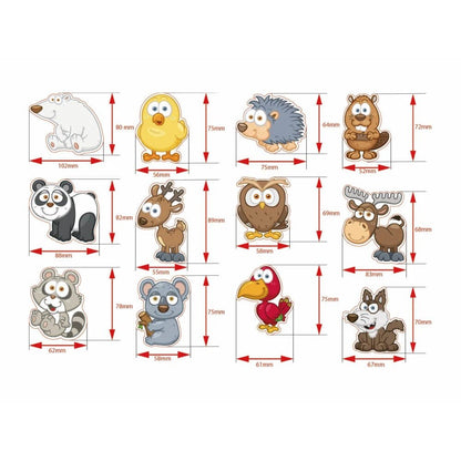 Magnet - Set Waldtiere – 12 kinderfreundliche Magnete für Spiel & Deko - Magnetische Produkte - Speedjust Schweiz