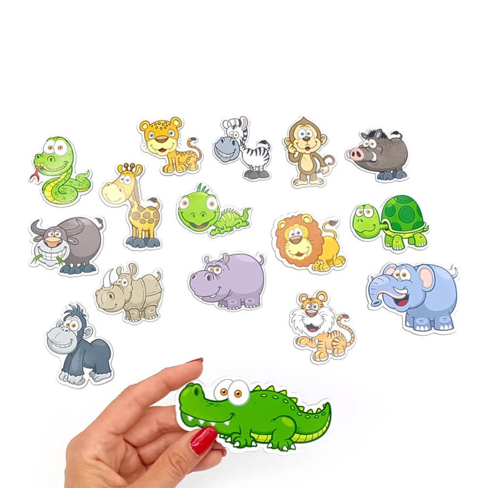 Magnet - Set Zootiere – 16 kinderfreundliche Magnete für Spiel & Deko - Magnetische Produkte - Speedjust Schweiz