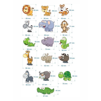 Magnet - Set Zootiere – 16 kinderfreundliche Magnete für Spiel & Deko - Magnetische Produkte - Speedjust Schweiz