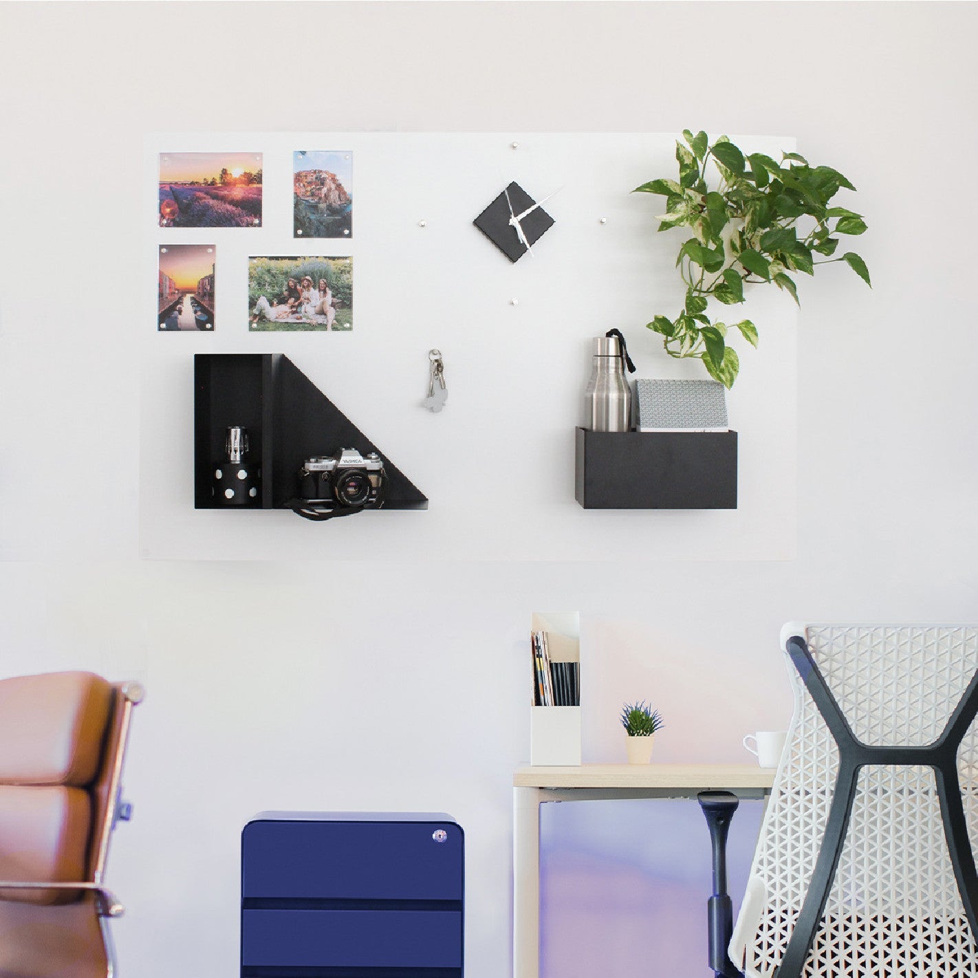 KalaMitica® Magnetische Kreidetafel ohne Rahmen, 114×74cm