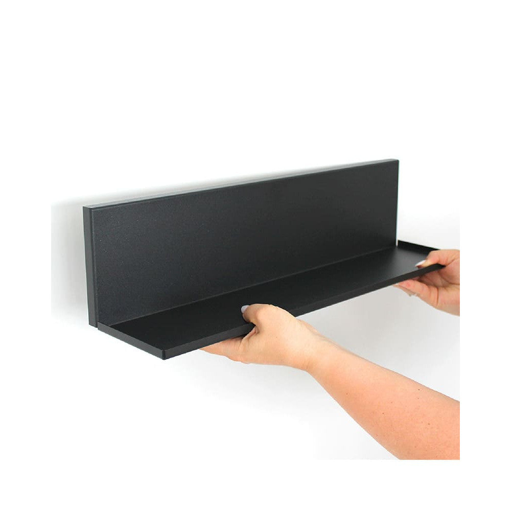 KalaMitica® Magnetisches Wandregal "Kostas", 50cm, Schwarz