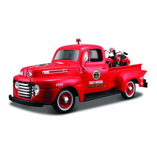 Ford F-1 Pick up & EL Knucklehead 1936 1:24