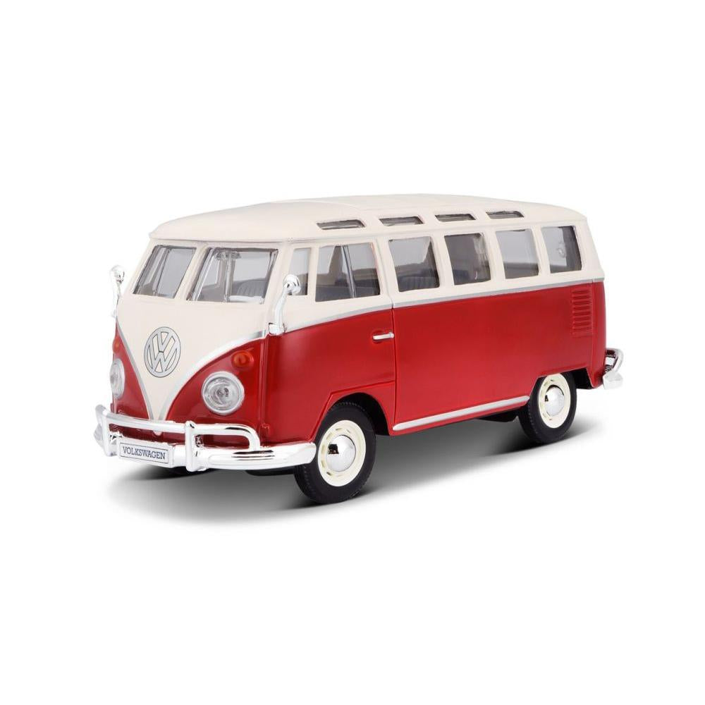 Volkswagen Bulli T1 Van Samba Rot/Weiss 1/24