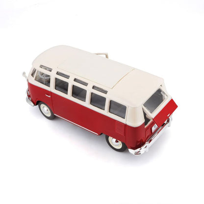 Volkswagen Bulli T1 Van Samba Rot/Weiss 1/24