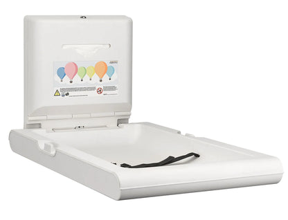 Wickeltisch BIANCO vertikal – weiss, klappbar, antibakteriell