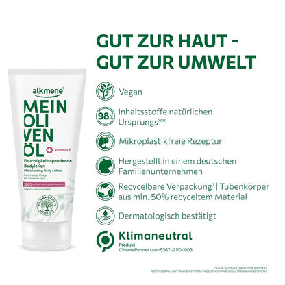 MEIN OLIVENÖL, Feuchtigkeitsspendende Bodylotion