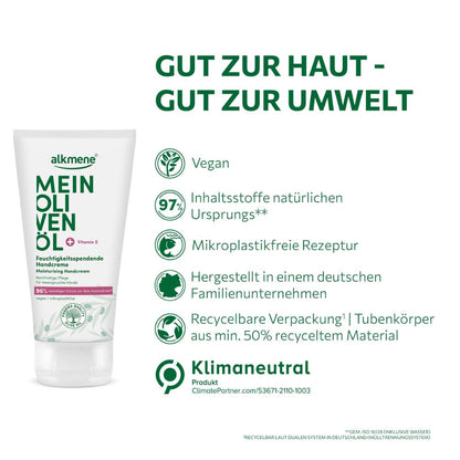 MEIN OLIVENÖL, Feuchtigkeitsspendende Handcreme