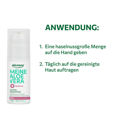 MEINE ALOE VERA, Leichtes Gesichtsfluid