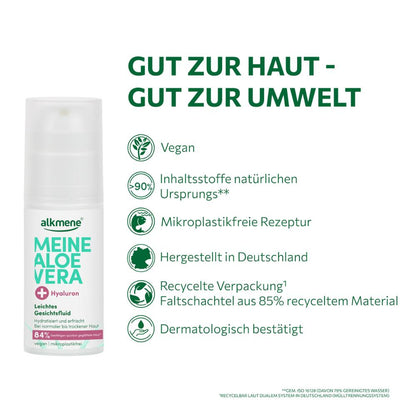MEINE ALOE VERA, Leichtes Gesichtsfluid