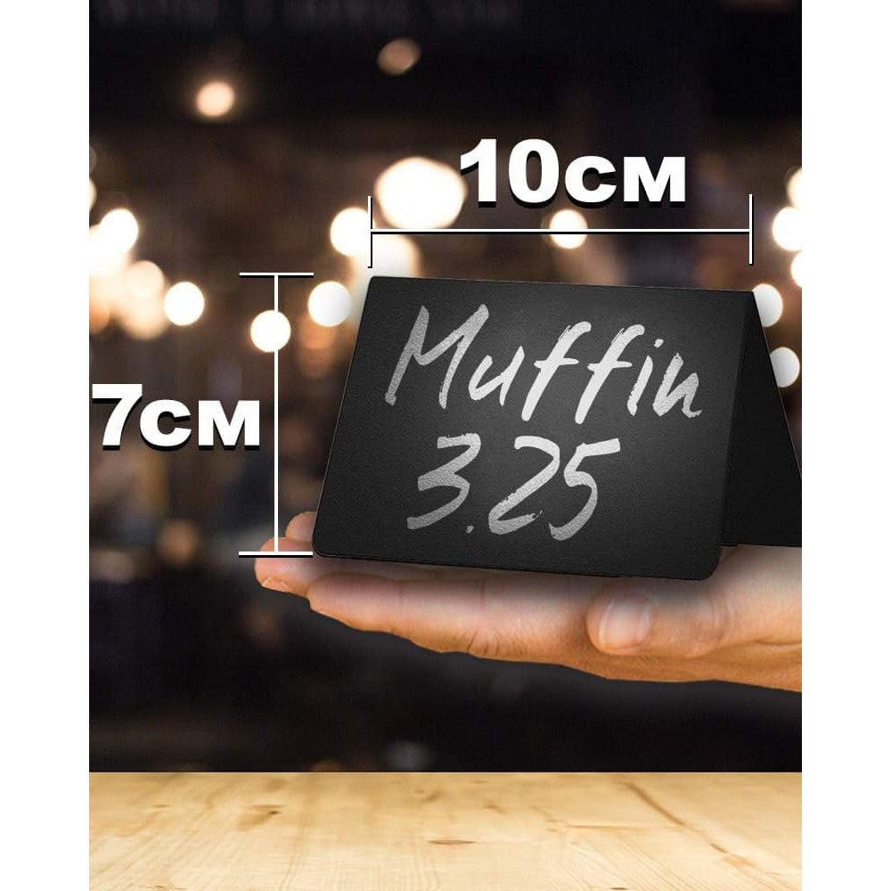 Mini Tischkreidetafel | A - Aufsteller, 10er Set - Tischaufsteller / Tags - Speedjust Schweiz