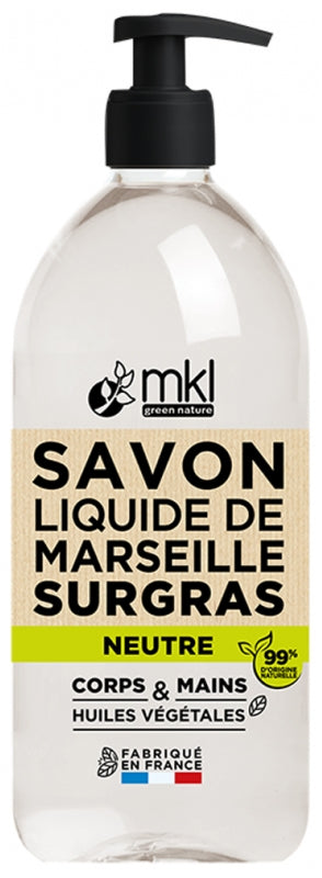 MKL GREEN NATURE - Marseille Liquid Soap Fragrance Free 1 L - Pure Cleanliness & Eco-Friendly 🌿🧼