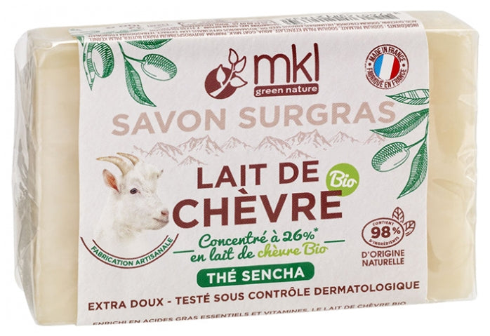MKL GREEN NATURE - Organic Goat's Milk Surgras Soap Sencha Tea 100g - Nourish Your Skin Naturally ✨🥥🍵