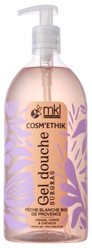 MKL GREEN NATURE - Cosm'Ethik Superfatted Shower Gel - Refreshing Organic White Peach Bliss 🍑✨